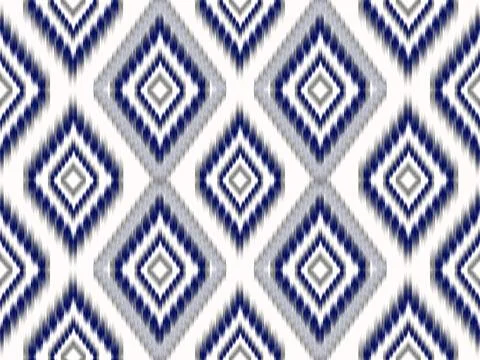 Ikat pattern seamless ,geometric ethnic pattern ,Tribal geometric seamless Stockillustratie