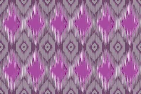 Ikat pattern seamless ,geometric ethnic pattern ,Tribal geometric seamless Stock Illustration