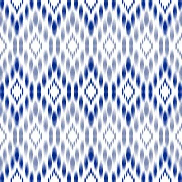 Ikat pattern seamless ,geometric ethnic pattern ,Tribal geometric seamless Stock Illustration