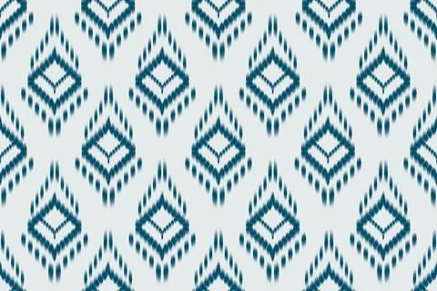 Ikat pattern seamless ,geometric ethnic pattern ,Tribal geometric seamless Stock Illustration