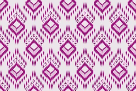 Ikat pattern seamless ,geometric ethnic pattern ,Tribal geometric seamless Stock Illustration