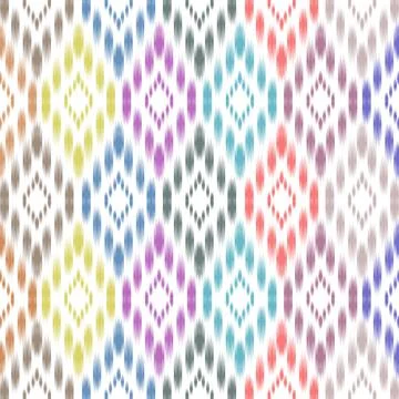 Ikat pattern seamless ,geometric ethnic pattern ,Tribal geometric seamless イラスト素材