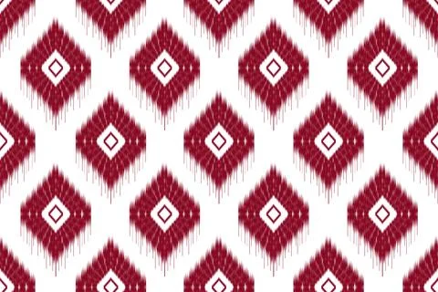 Ikat pattern seamless ,geometric ethnic pattern ,Tribal geometric seamless イラスト素材