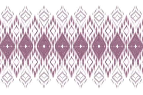 Ikat pattern seamless ,geometric ethnic pattern ,Tribal geometric seamless Stock Illustration