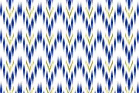 Ikat pattern seamless ,geometric ethnic pattern ,Tribal geometric seamless Stockillustratie