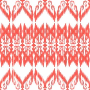 Ikat printing textile pattern wallpaper, abstract for textile design Stock Illustration