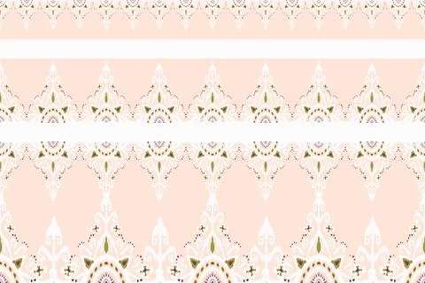 Ikat printing textile pattern wallpaper, abstract for textile design Stock Illustration