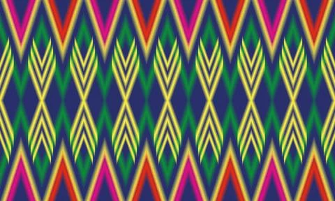 Ikat style j-pec image seamless background comfortable style Suitable for pri Stock Illustration