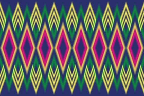 Ikat style vector image seamless background comfortable style Suitable Stock Illustration