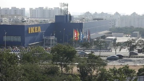 Ikea-hyderabad-india Video stock 100542472