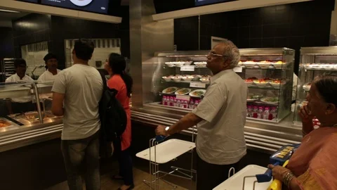 Ikea-india-restaurant-waiting-order-food Stock Footage 94433582