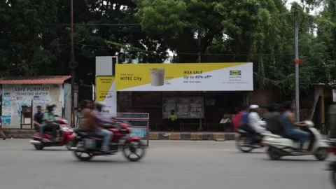 Ikea India Transit Shelter Display Stock Footage 247197902
