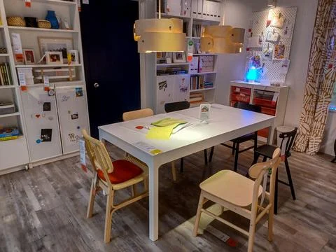 Ikea Interior of the room Stock Photos