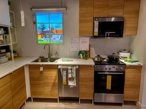Ikea Interior of the room Stock Photos