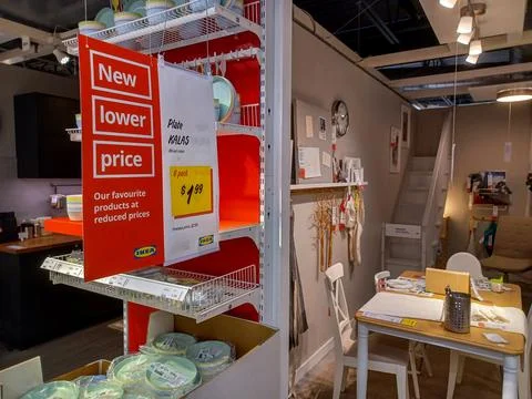 Ikea Interior of the room Stock Photos