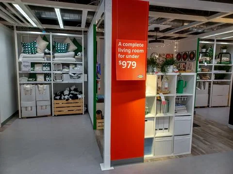 Ikea Interior of the room Stock Photos