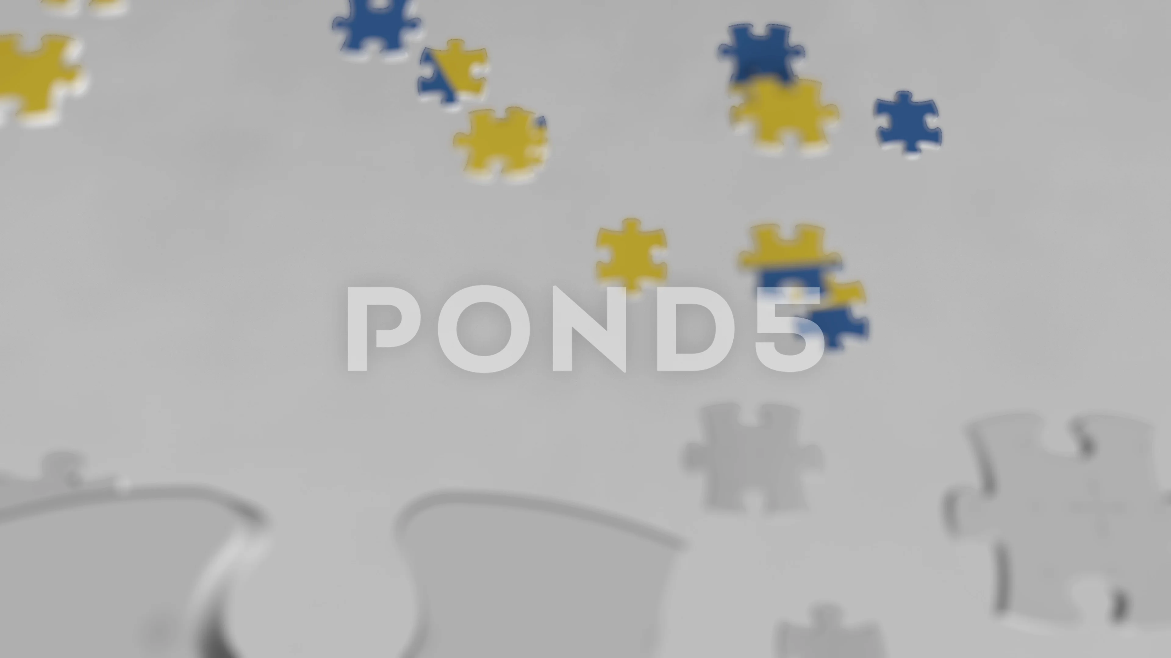 LOUIS VUITTON Logo Composing with Puzzle Pieces, Editorial 3D