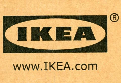IKEA logo on a packet Stock Photos