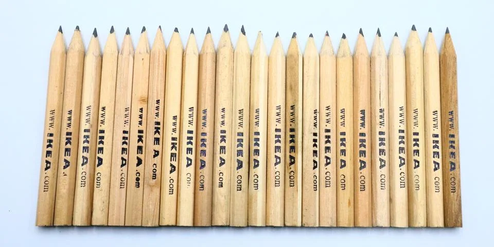 IKEA Pencils. IKEA is the world's largest furniture retailer Foto stock