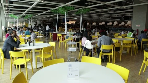 Ikea-Restaurant-interior-3 Stock Footage 94666545