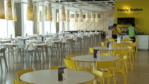 Ikea-Restaurant-interior Video stock 94666467