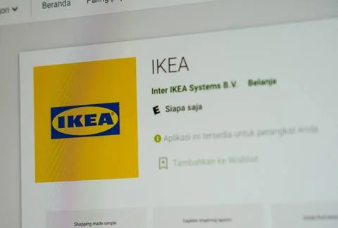 Ikea Website Stock Photos