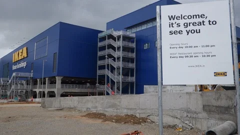 Ikea's first Indian store to open in Hyderbaad in August Video stock 92466201