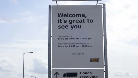 Ikea's first Indian store to open in Hyderbaad in August Stock Footage 92474830