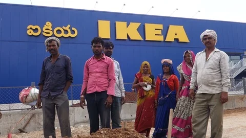 Ikea's first Indian store to open in Hyderbaad in August Stock Footage 92474967