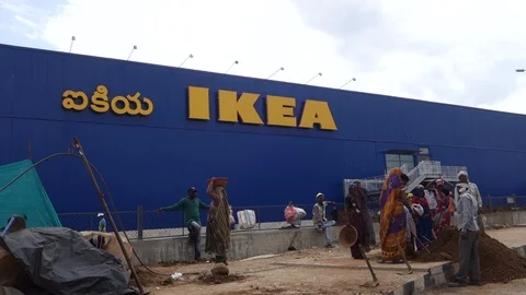 Ikea's first Indian store to open in Hyderbaad in August Stock Footage 92474986