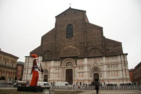 Il Vecchione. A simulacrum representing the past year. Bologna, Italy Stock Photos