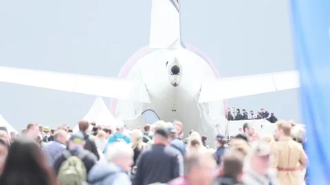 ILA Berlin showcases the latest innovations in the aerospace and defense industr 스톡 동영상 337570960