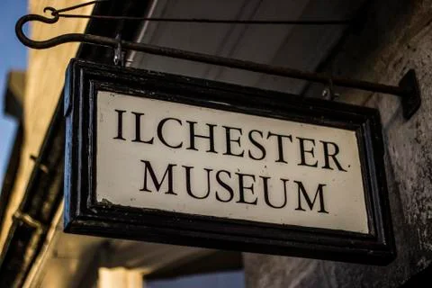 Ilchester museum sign Stock Photos