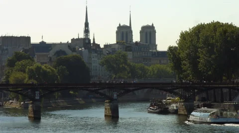 Ile de la Cité, Paris Stock Footage 40066793