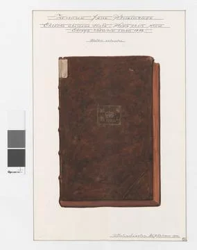 ï»¿Leather binding of the work Nowy zbior praw Oboyga Narodow New collecti Stock Photos
