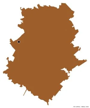 Ilfov, county of Romania, on white. Pattern Stock Illustration