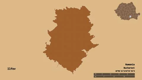 Ilfov, county of Romania, zoomed. Pattern Stock Illustration