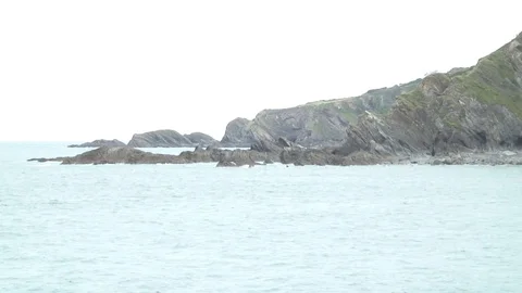 Ilfracombe Cliff 1 Video stock 79616395