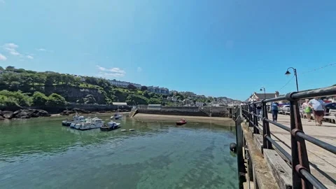 Ilfracombe harbour on the North Devon coast Stock-Footage 281431765