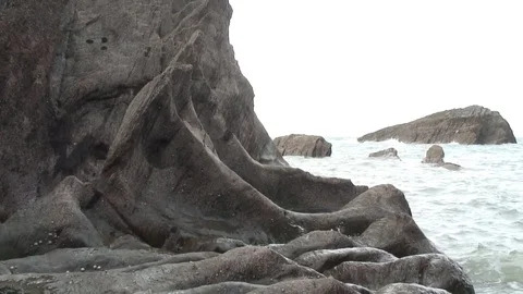 Ilfracombe rocks 1 Stock Footage 79615960