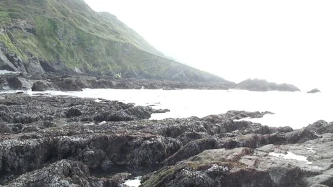 Ilfracombe rocks 3 Stock Footage 79616115