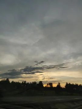 Ilgaz Mountain on Sunset Foto stock