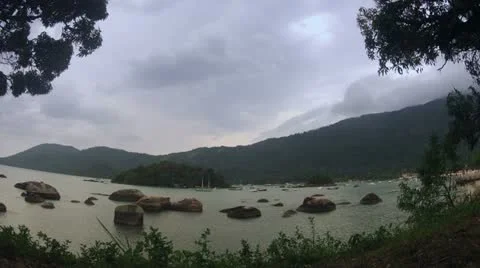 Ilha Grande / Timelapse. Stockbeeldmateriaal 12381906