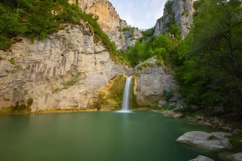 Ilica Waterfall, located within the borders of ilica Village (7) Stockfoto's