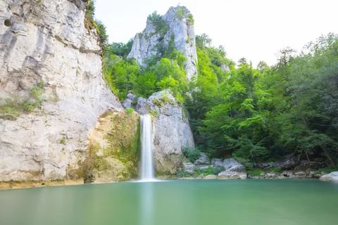 Ilica Waterfall, located within the borders of ilica Village (10) Stock Photos