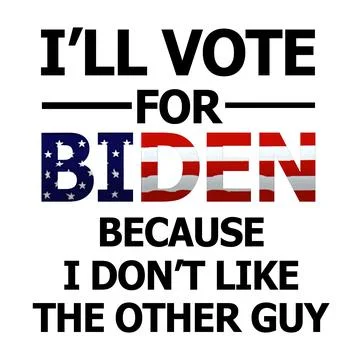 I'll vote for Biden Stock Illustration