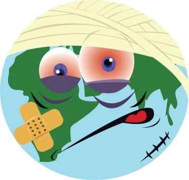 Ill world Stock Illustration