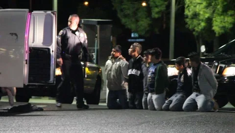 Illegal Aliens Arrested Video stock 1895108