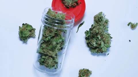 Illegal drugs on a table Stock Footage 79954968