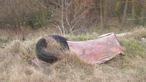 Illegal dumping Stock Footage 147942901